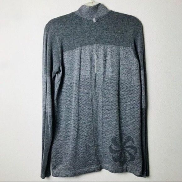 Nike running sweatshirt XLarge BoxK gray zip turtleneck long sleeve stretchy - Picture 2 of 7